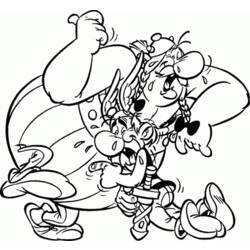 着色页: Asterix 和 Obelix (动画片) #24445 - 免费可打印着色页