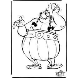 着色页: Asterix 和 Obelix (动画片) #24461 - 免费可打印着色页