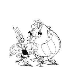着色页: Asterix 和 Obelix (动画片) #24485 - 免费可打印着色页