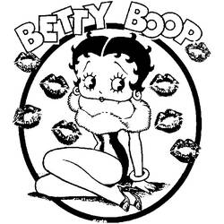 着色页: 贝蒂娃娃 (动画片) #25914 - 免费可打印着色页