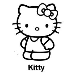着色页: 凯蒂猫 (动画片) #36821 - 免费可打印着色页