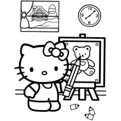 着色页: 凯蒂猫 (动画片) #36891 - 免费可打印着色页