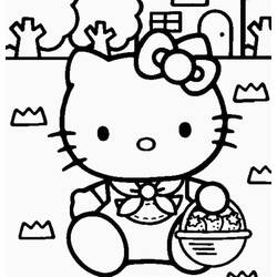 着色页: 凯蒂猫 (动画片) #37033 - 免费可打印着色页