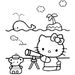 着色页: 凯蒂猫 (动画片) #37051 - 免费可打印着色页