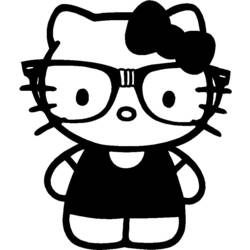 着色页: 凯蒂猫 (动画片) #37052 - 免费可打印着色页