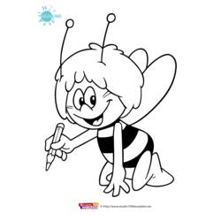 着色页: 蜜蜂玛雅 (动画片) #28213 - 免费可打印着色页
