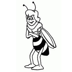 着色页: 蜜蜂玛雅 (动画片) #28218 - 免费可打印着色页