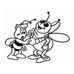 着色页: 蜜蜂玛雅 (动画片) #28226 - 免费可打印着色页