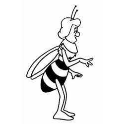 着色页: 蜜蜂玛雅 (动画片) #28230 - 免费可打印着色页