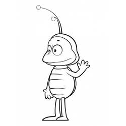 着色页: 蜜蜂玛雅 (动画片) #28232 - 免费可打印着色页