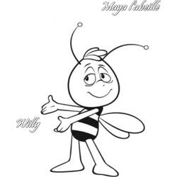 着色页: 蜜蜂玛雅 (动画片) #28233 - 免费可打印着色页
