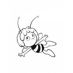 着色页: 蜜蜂玛雅 (动画片) #28236 - 免费可打印着色页