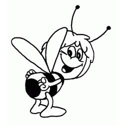 着色页: 蜜蜂玛雅 (动画片) #28244 - 免费可打印着色页