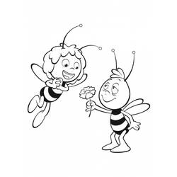 着色页: 蜜蜂玛雅 (动画片) #28248 - 免费可打印着色页