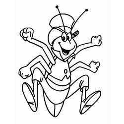 着色页: 蜜蜂玛雅 (动画片) #28253 - 免费可打印着色页