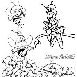 着色页: 蜜蜂玛雅 (动画片) #28255 - 免费可打印着色页