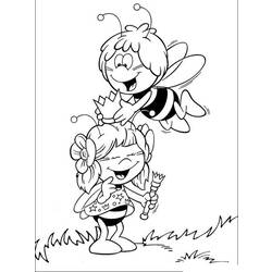 着色页: 蜜蜂玛雅 (动画片) #28258 - 免费可打印着色页