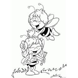 着色页: 蜜蜂玛雅 (动画片) #28282 - 免费可打印着色页