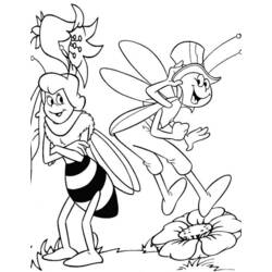 着色页: 蜜蜂玛雅 (动画片) #28294 - 免费可打印着色页