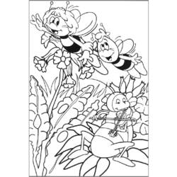 着色页: 蜜蜂玛雅 (动画片) #28295 - 免费可打印着色页