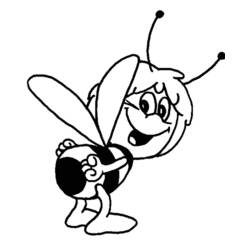着色页: 蜜蜂玛雅 (动画片) #28296 - 免费可打印着色页
