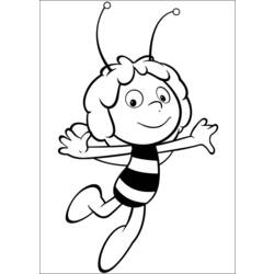 着色页: 蜜蜂玛雅 (动画片) #28297 - 免费可打印着色页
