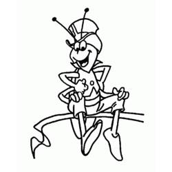 着色页: 蜜蜂玛雅 (动画片) #28301 - 免费可打印着色页