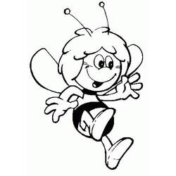 着色页: 蜜蜂玛雅 (动画片) #28302 - 免费可打印着色页