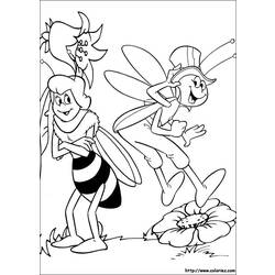 着色页: 蜜蜂玛雅 (动画片) #28313 - 免费可打印着色页