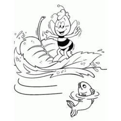 着色页: 蜜蜂玛雅 (动画片) #28317 - 免费可打印着色页