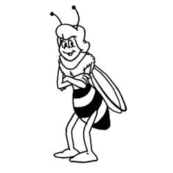 着色页: 蜜蜂玛雅 (动画片) #28320 - 免费可打印着色页