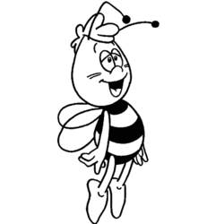 着色页: 蜜蜂玛雅 (动画片) #28324 - 免费可打印着色页