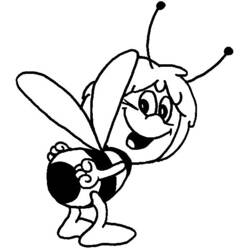 着色页: 蜜蜂玛雅 (动画片) #28326 - 免费可打印着色页