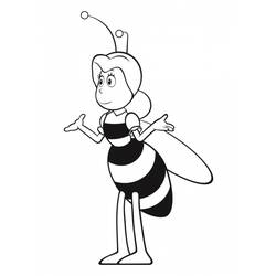 着色页: 蜜蜂玛雅 (动画片) #28328 - 免费可打印着色页