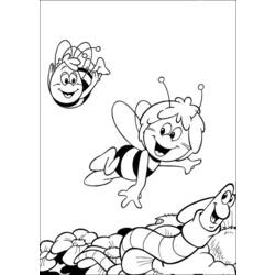 着色页: 蜜蜂玛雅 (动画片) #28332 - 免费可打印着色页