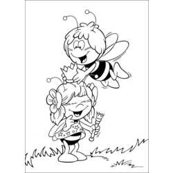 着色页: 蜜蜂玛雅 (动画片) #28335 - 免费可打印着色页