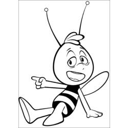 着色页: 蜜蜂玛雅 (动画片) #28336 - 免费可打印着色页