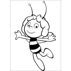 着色页: 蜜蜂玛雅 (动画片) #28350 - 免费可打印着色页