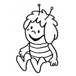 着色页: 蜜蜂玛雅 (动画片) #28397 - 免费可打印着色页