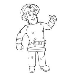 着色页: 消防员山姆 (动画片) #39785 - 免费可打印着色页