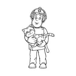 着色页: 消防员山姆 (动画片) #39843 - 免费可打印着色页
