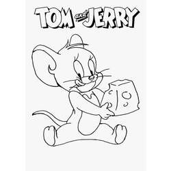 着色页: 汤姆和杰瑞 (动画片) #24293 - 免费可打印着色页