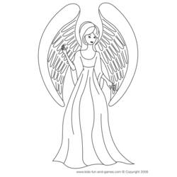 着色页: 天使 (人物) #86251 - 免费可打印着色页