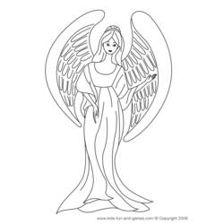 着色页: 天使 (人物) #86261 - 免费可打印着色页