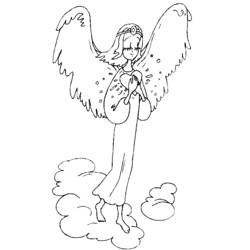 着色页: 天使 (人物) #86361 - 免费可打印着色页