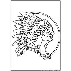 着色页: 美洲印第安人 (人物) #148996 - 免费可打印着色页