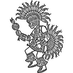 着色页: 美洲印第安人 (人物) #149026 - 免费可打印着色页