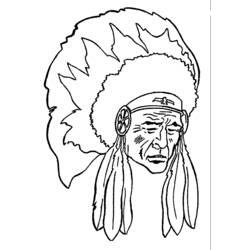 着色页: 美洲印第安人 (人物) #149031 - 免费可打印着色页
