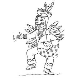 着色页: 美洲印第安人 (人物) #149033 - 免费可打印着色页