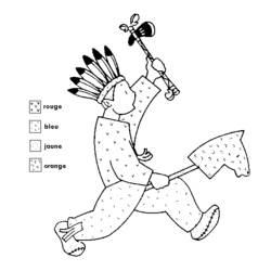 着色页: 美洲印第安人 (人物) #149037 - 免费可打印着色页